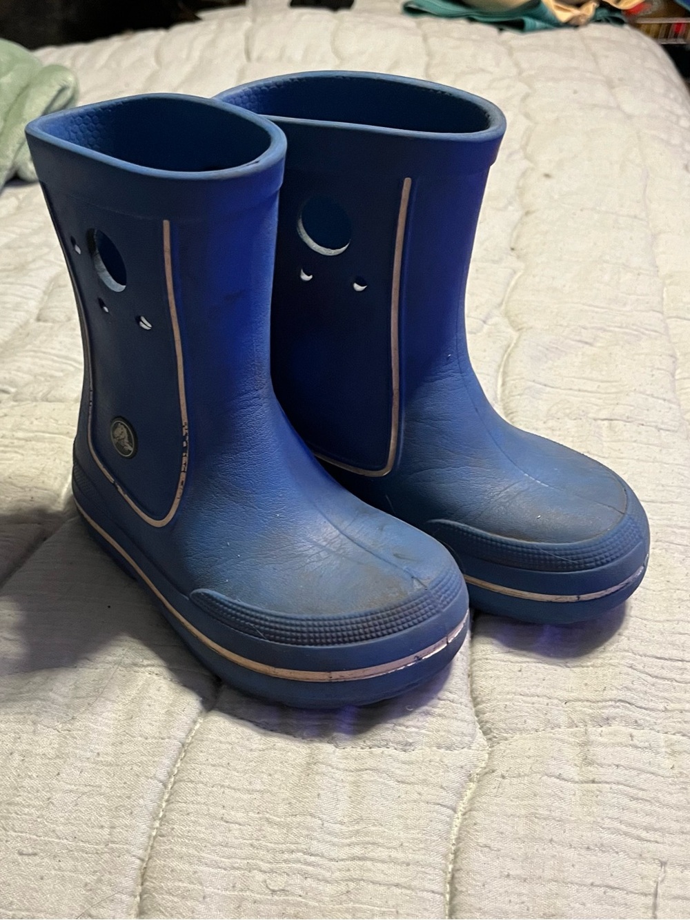 CROCS Kids Blue Waterproof Rain Boots